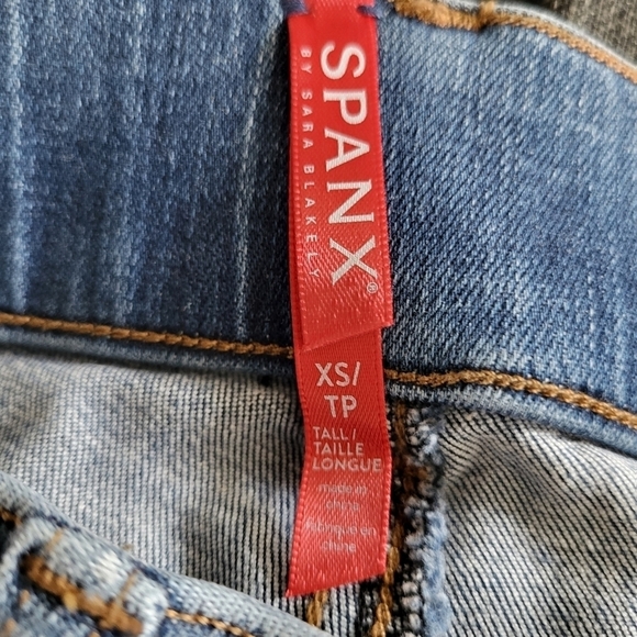 Spanx Denim Vintage Wash Skinny Jeans Tummy Control XS - Picture 7 of 9